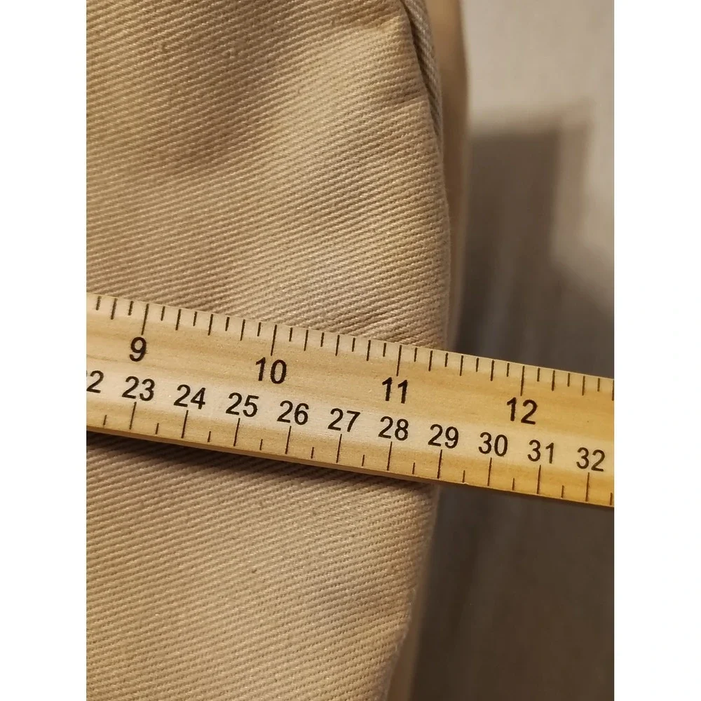 Vintage Lagerfeld Paris Le Club Canvas Duffel Bag Tan Brown Weekend Travel Bag